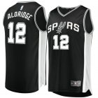 Camiseta LaMarcus Aldridge 12 San Antonio Spurs Icon Edition Negro Hombre